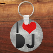 I Love DJ Sleutelhanger (Voorkant)