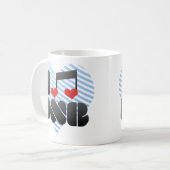I Love DNB Koffiemok (Voorkant links)