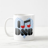 I Love DNB Koffiemok (Links)