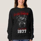 I love doberman since 1977 trui (Voorkant)