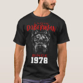 I love doberman since 1978 t-shirt (Voorkant)