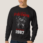 I love doberman since 1987 trui (Voorkant)