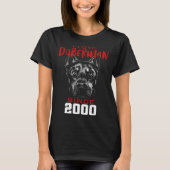 I love doberman since 2000 t-shirt (Voorkant)
