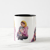 I love dog tweekleurige koffiemok (Center)