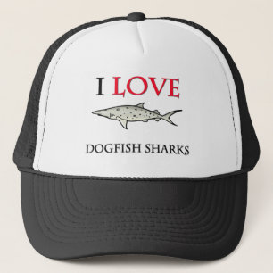 I Love Dogfish Sharks Trucker Pet