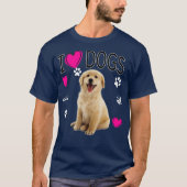 I Love Dogs Golden Labrador recovery T-shirt (Voorkant)