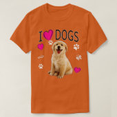 I Love Dogs - Golden Labrador recovery T-shirt (Design voorkant)
