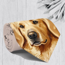 I Love Dogs Golden Retriever Labrador Stropdas