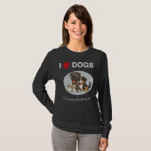 I love dogs its humans who annoy me t-shirt (Voorkant volledig)
