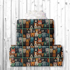 I Love Dogs Leuke Verjaardagscadeau Roll van Cadeaupapier