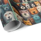 I Love Dogs Leuke Verjaardagscadeau Roll van Cadeaupapier (Rol Hoek)