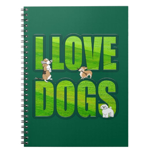 I love dogs notitieboek (Voorkant)