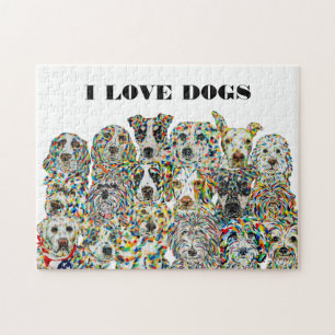 I Love Dogs Puzzle Legpuzzel
