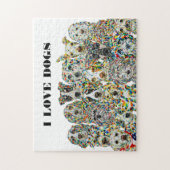 I Love Dogs Puzzle Legpuzzel (Verticaal)
