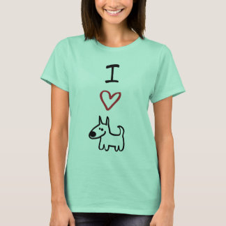 "I Love Dogs" Ringer T-shirt