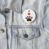 I Love Dogs Ronde Button 5,7 Cm (In situ)