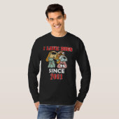 I love dogs since 2001 t-shirt (Voorkant volledig)