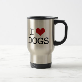 I Love Dogs Travel Mug Reisbeker