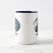 I Love Dolphins (Bottlenose Dolphin Baching) Tweekleurige Koffiemok (Center)