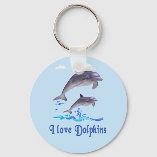I love Dolphins Sleutelhanger (Voorkant)