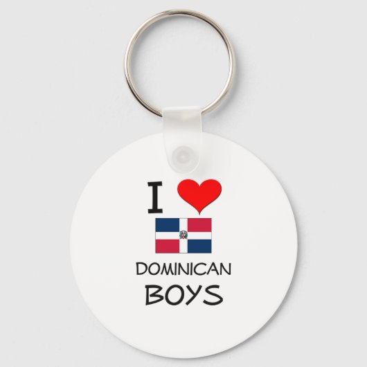 I Love Dominicaanse Boys Sleutelhanger (Voorkant)