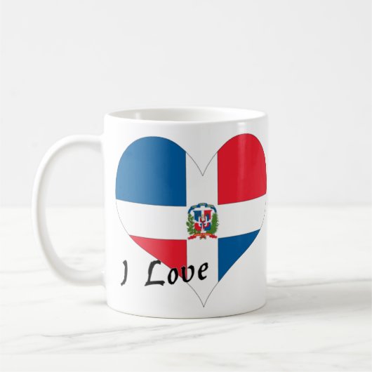 I Love Dominicaanse Republiek Koffiemok (Links)