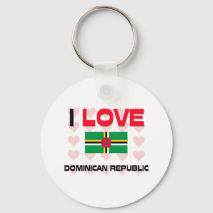 I Love Dominicaanse Republiek Sleutelhanger
