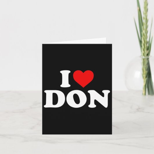I Love Don - Hart Kaart (Voorkant)