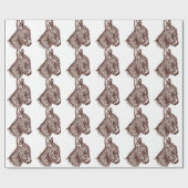 I LOVE DONKEYS! CADEAUPAPIER (Vlak)