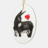 I Love Donkeys Demure Donkey Keramisch Ornament (Links)