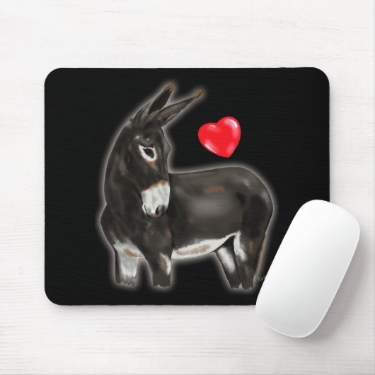 I Love Donkeys Demure Donkey Muismat (Met muis)