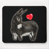 I Love Donkeys Demure Donkey Muismat (Voorkant)