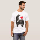 I Love Donkeys Demure Donkey T-shirt (Voorkant volledig)