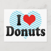 I Love Donuts Briefkaart (Voorkant)