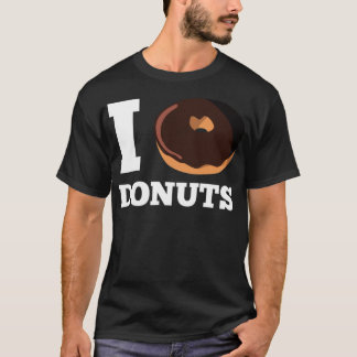 I Love Donuts dinosaur sweets T-shirt