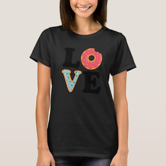 I Love Donuts Donut  Doughnut Squad  Food Dessert T-shirt (Voorkant)