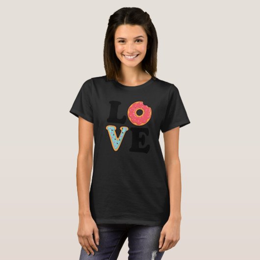 I Love Donuts Donut  Doughnut Squad  Food Dessert T-shirt (Voorkant volledig)