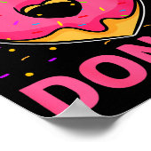 I Love Donuts Heart Shaped Funny Doughnut Lover  Poster (Hoek)