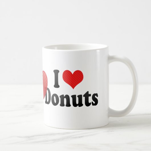 I Love Donuts Koffiemok (Rechts)