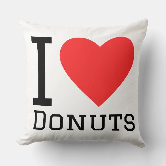 I love donuts  kussen (Voorkant)
