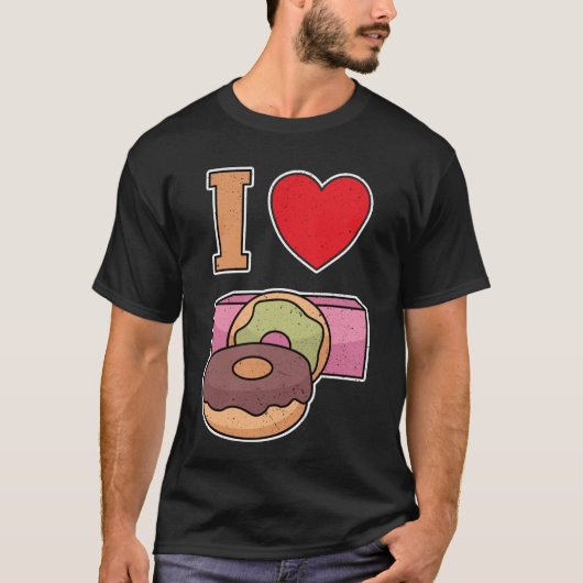 I love donuts t-shirt (Voorkant)