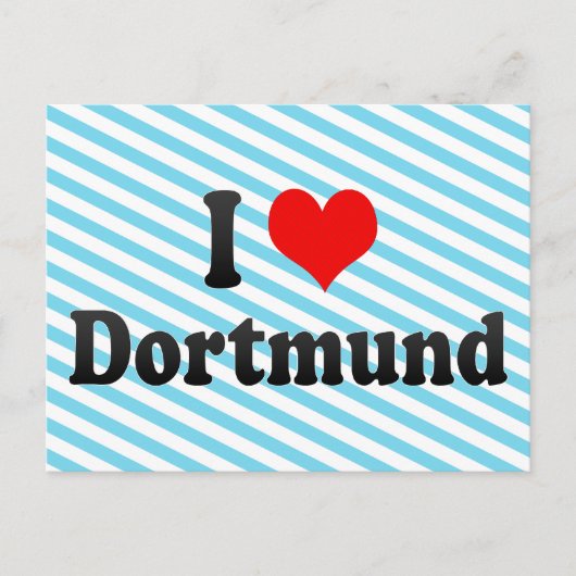 I Love Dortmund, Germany Briefkaart (Voorkant)