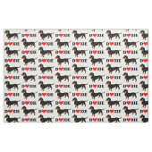 I Love Doxies - Dachshund Pattern Stof (Fat Quarter)