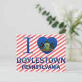 I Love Doylestown, PA Briefkaart (Staand voorkant)