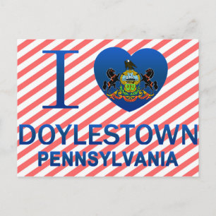 I Love Doylestown, PA Briefkaart