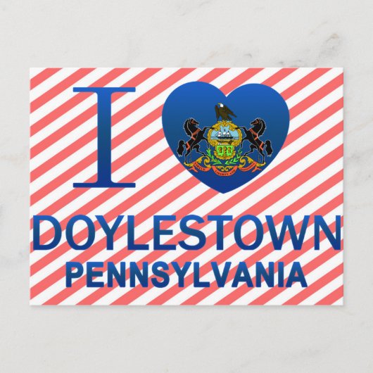 I Love Doylestown, PA Briefkaart (Voorkant)