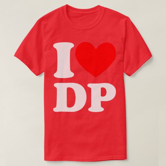 I Love DP I hartDP T-shirt (Design voorkant)