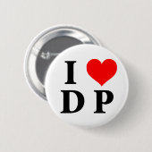 I Love DP Ronde Button 5,7 Cm (Voorkant /achterkant)