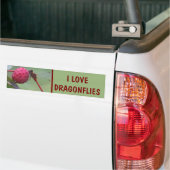 I Love Dragonflies Nature Bumpersticker (Op Truck)