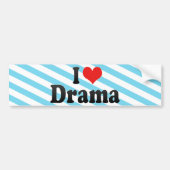 I Love Drama Bumpersticker (Voorkant)